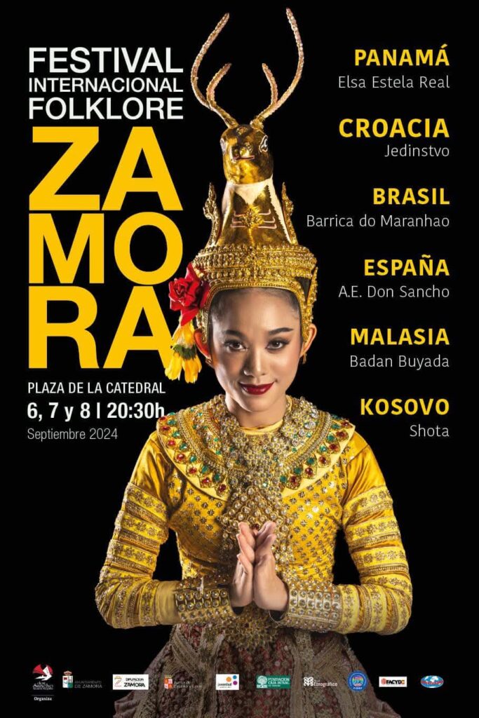 Cartel anunciador del Festival Internacional de Folklore Zamora 2024